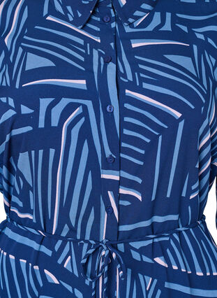 FLASH – Skjortklänning med tryck, Medieval Blue AOP, Packshot image number 2