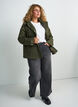 Vadderad parkas med avtagbar huva, Gr&ouml;n, Model image number 1