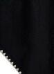 Fin stickad poncho, Svart, Packshot image number 3