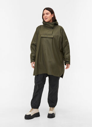 Regnponcho med huva, Forest Night, Model image number 3