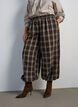 Rutiga ballongbyxor med h&ouml;g midja, Gr&ouml;n, Model image number 2