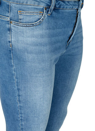 Extra slim Nille jeans med hög midja, Light blue denim, Packshot image number 2