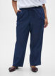 Jeans med rak passform och res&aring;r i midjan, Bl&aring;, Model image number 2
