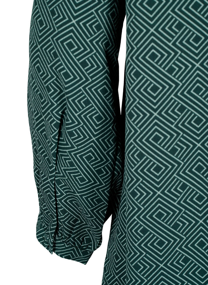 Klänning med V-ringning och tryck, Scarab Graphic AOP, Packshot image number 3