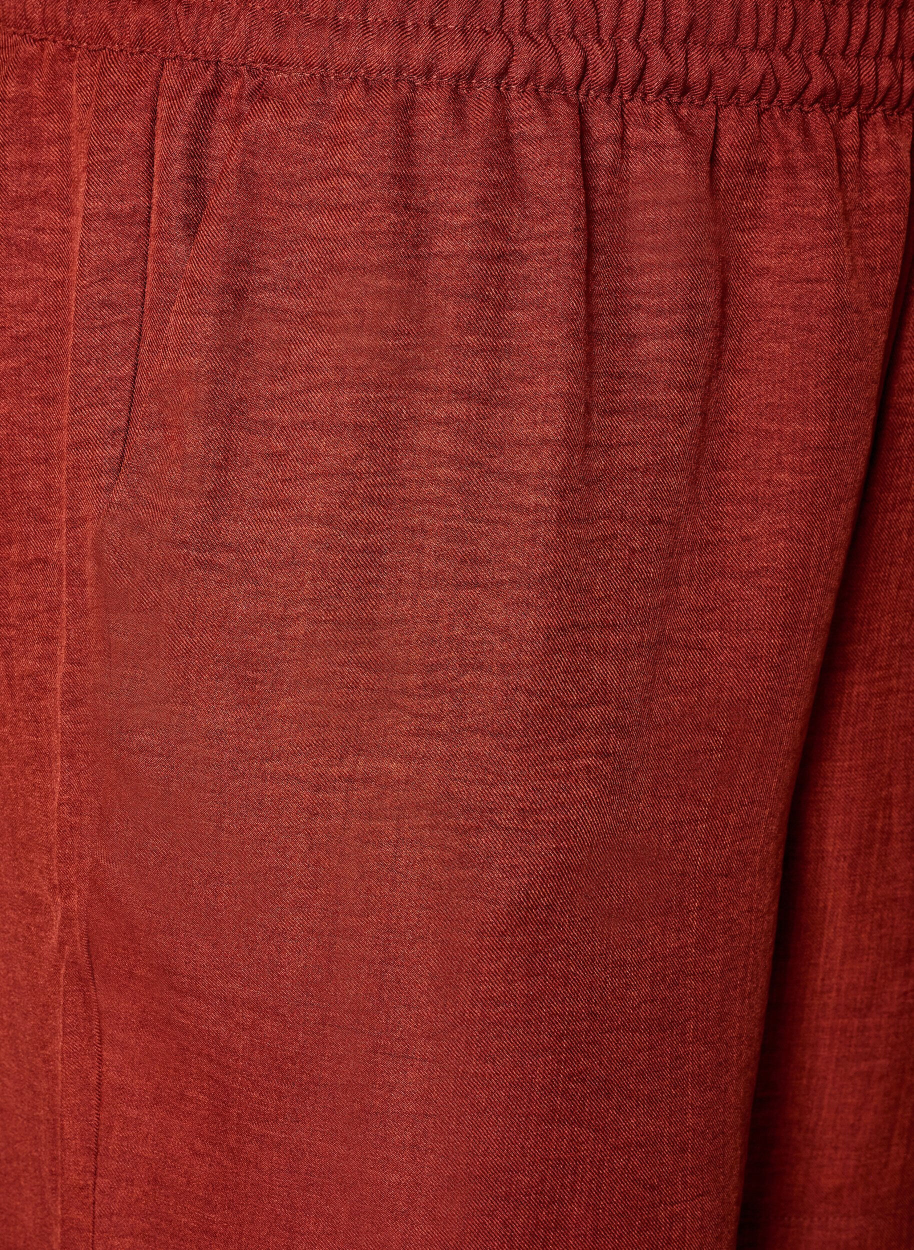 ZizziShorts med fickor och h&ouml;g midja, R&ouml;d, Packshot image number 2