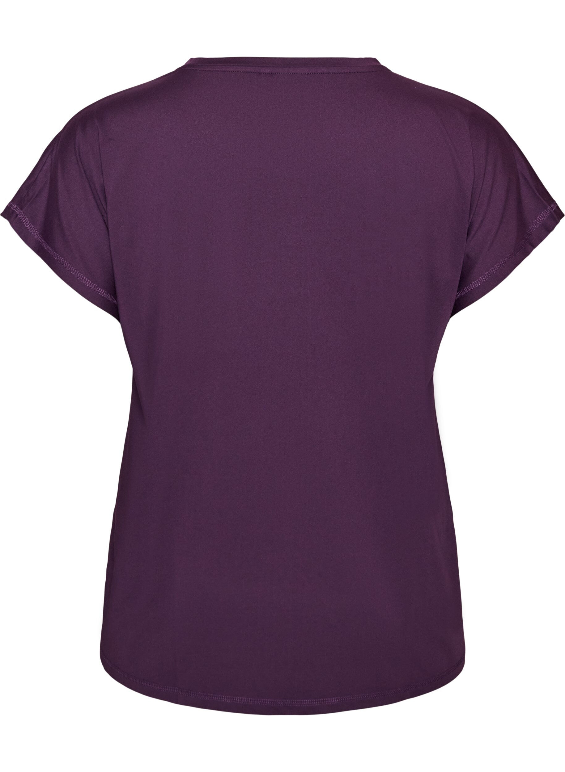 ZizziEnf&auml;rgad tr&auml;nings-T-shirt, Lila, Packshot image number 1