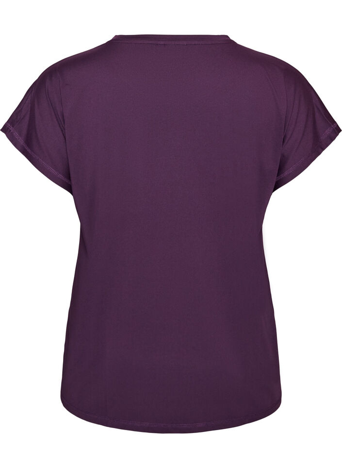Enf&auml;rgad tr&auml;nings-T-shirt, Lila, Packshot image number 1
