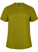 Enkel t-shirt i bomull med rund halsringning, Gr&ouml;n, Packshot image number 0