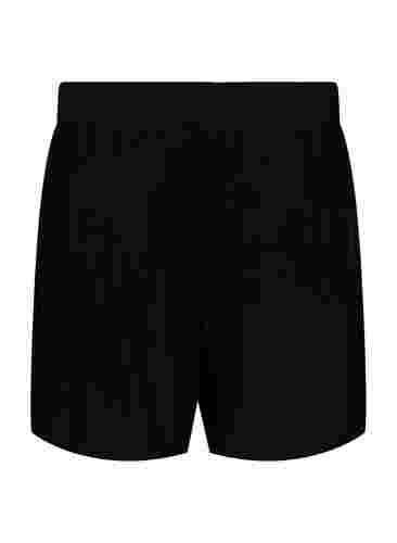 Löst sittande shorts i viskos, Black, Packshot image number 1