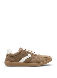 Sneakers i mockaimitation, Brun