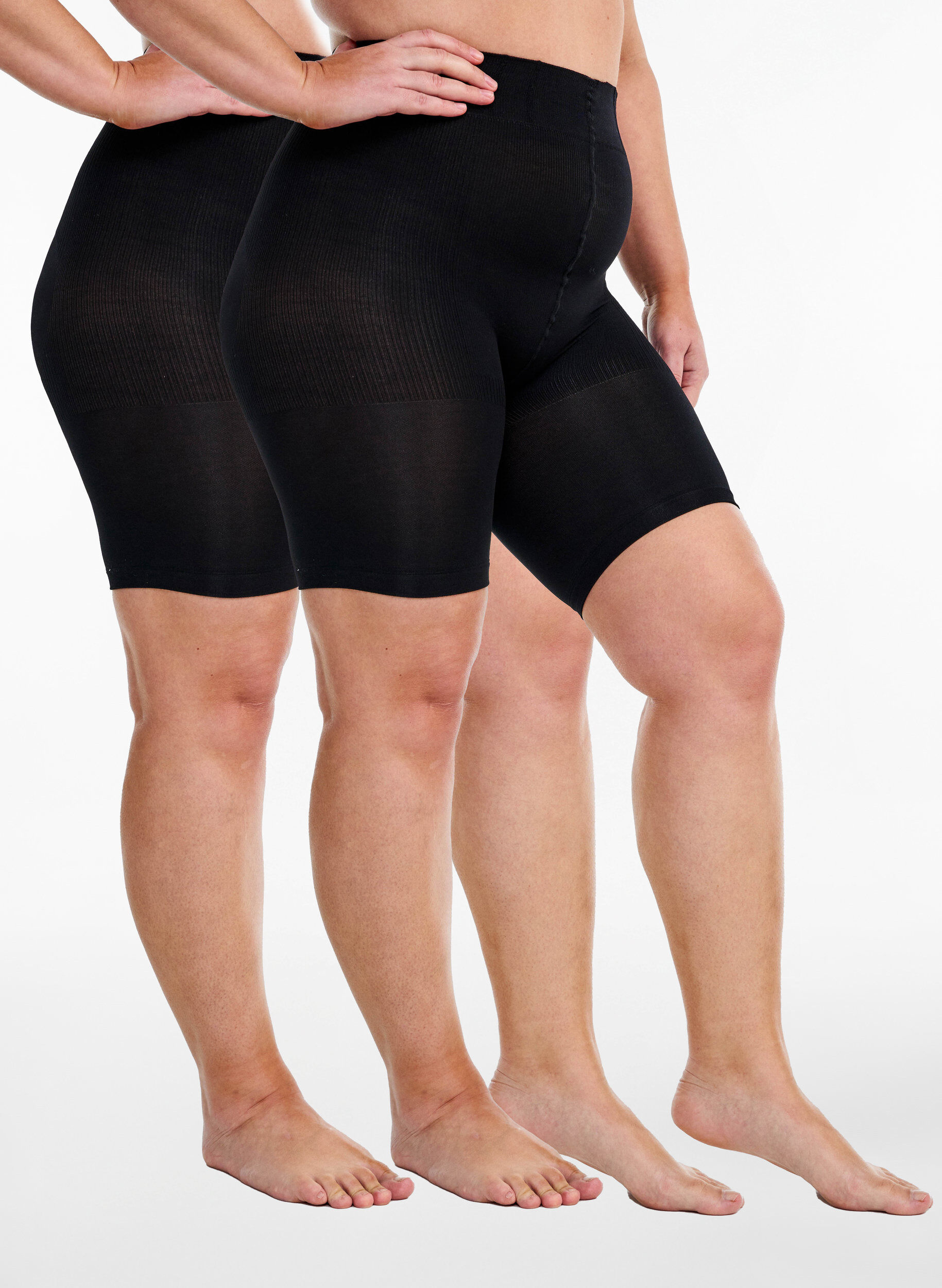 2-pack push-up shorts i 60 denier med formande effekt