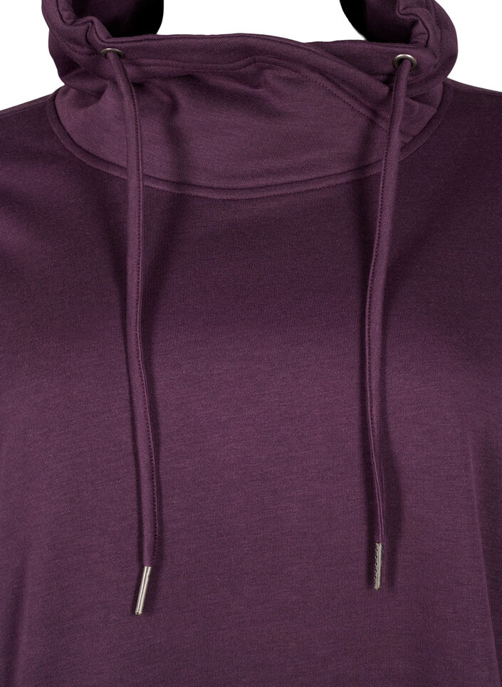 FLASH - Sweatshirt med hög krage, Plum Perfect, Packshot image number 2