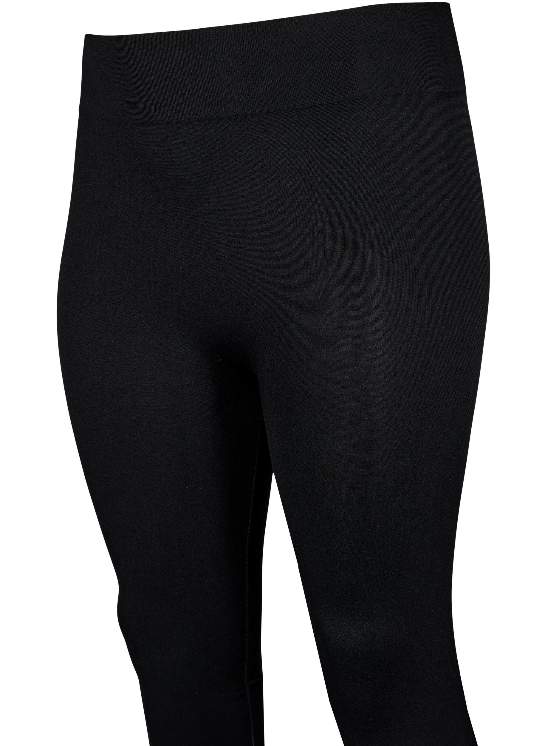 ZizziSeamless basleggings, Svart, Packshot image number 3