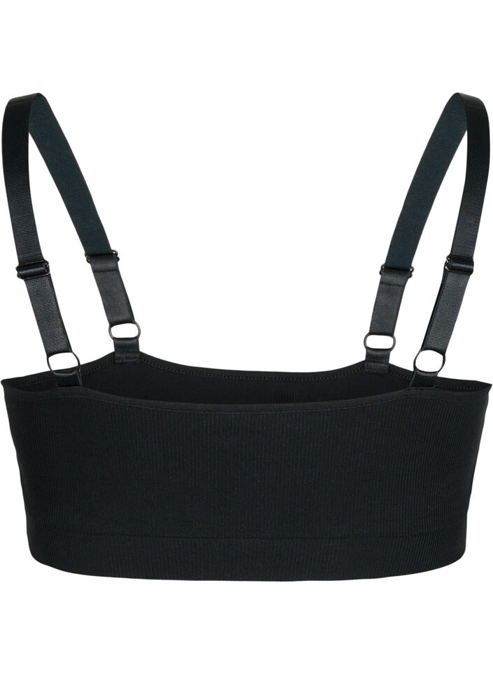 Amnings-bh i ribbkvalitet, Black, Packshot image number 1