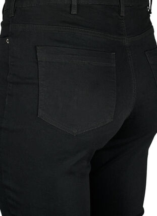 Amy jeans med hög midja och super slim fit, Black, Packshot image number 3