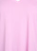Kort&auml;rmad t-shirt med v-hals, Rosa, Packshot image number 2