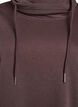 Sweatshirt med h&ouml;g krage och fickor, Brun, Packshot image number 2