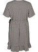 FLASH – Kortärmad omlottklänning, Black White Graphic, Packshot image number 1
