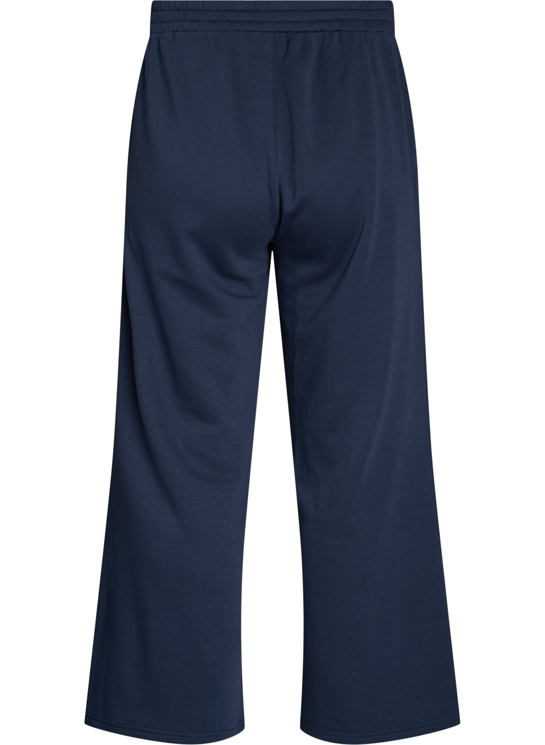 ZizziSweatpants med h&ouml;g midja och vida ben, Bl&aring;, Packshot image number 1