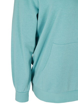 Sweatshirt med huva och ficka, Cameo Blue, Packshot image number 3