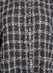 Rutig v&auml;st med dekorativa knappar, Svart, Packshot image number 2