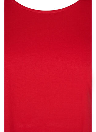 T-shirt i bomullsmix, Tango Red, Packshot image number 2
