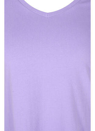 Enfärgad t-shirt i bomull, Paisley Purple, Packshot image number 2