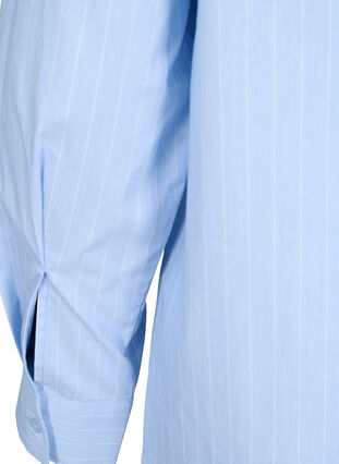 FLASH - kritstrecksrandig skjorta, Light Blue Stripe, Packshot image number 4