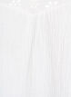 Blus i bomullsmuslin med broderie anglaise och 1/2-&auml;rm, Vit, Packshot image number 2