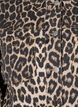Jeansjacka med leopardmönster och bröstfickor, Brun, Packshot image number 2