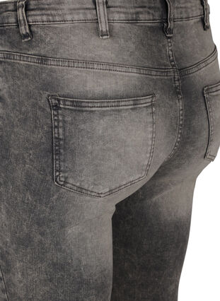 Super slim Amy jeans med hög midja, Grey Denim, Packshot image number 3