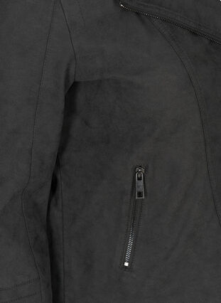 Jacka i fuskskinn, Dark Grey as sample, Packshot image number 3
