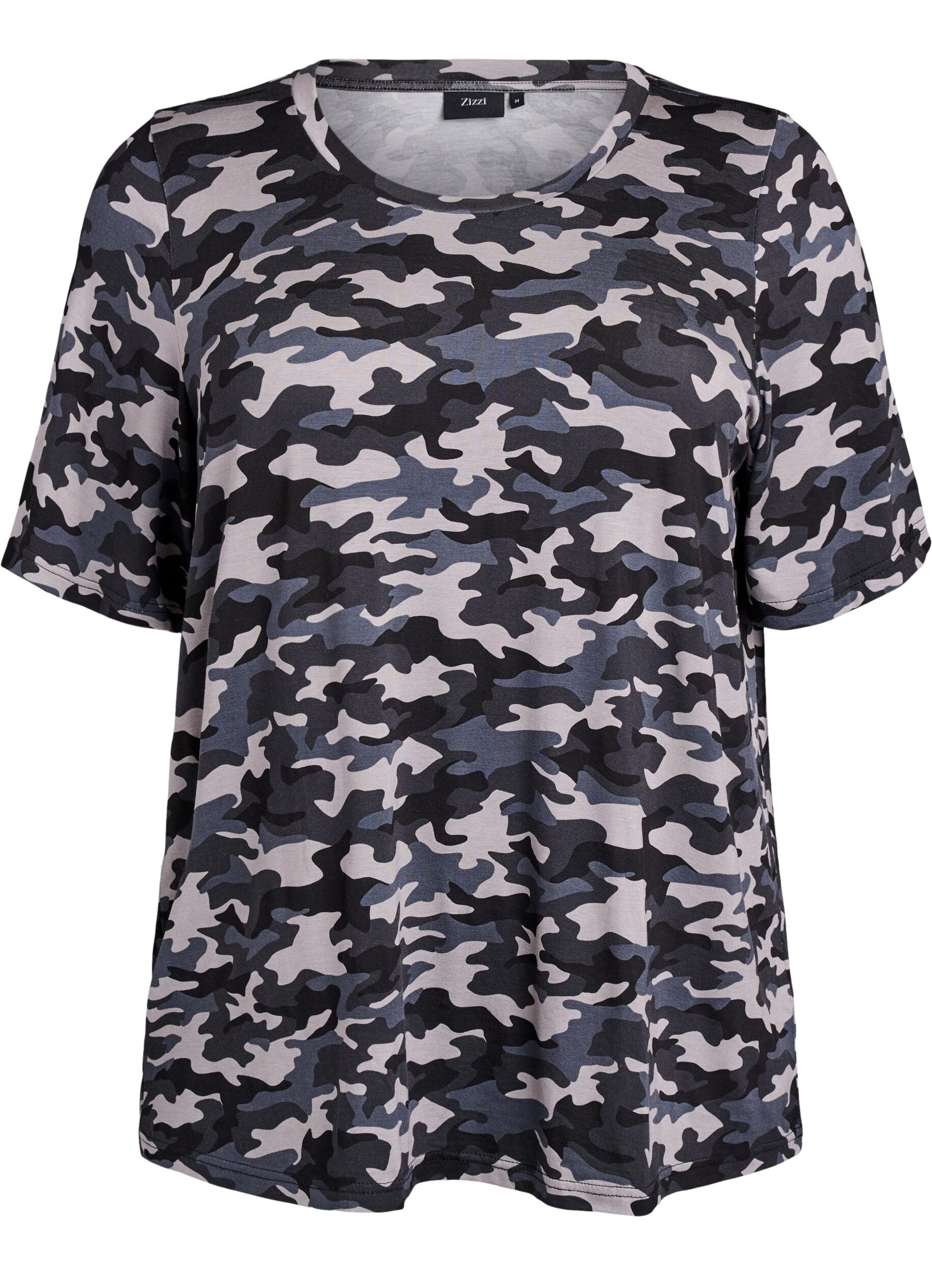 ZizziT-shirt med TENCEL&trade; Lyocell och kamouflagem&ouml;nster, , Packshot image number 0