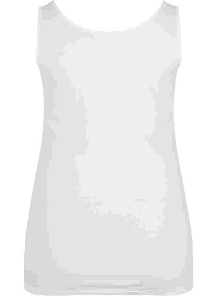 Enfärgat baslinne i bomull, Bright White, Packshot image number 1