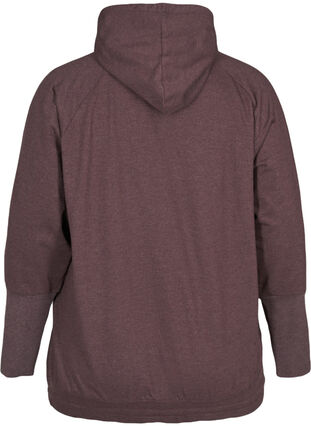 Sweatshirt med justerbar nederdel, Fudge Mel. , Packshot image number 1