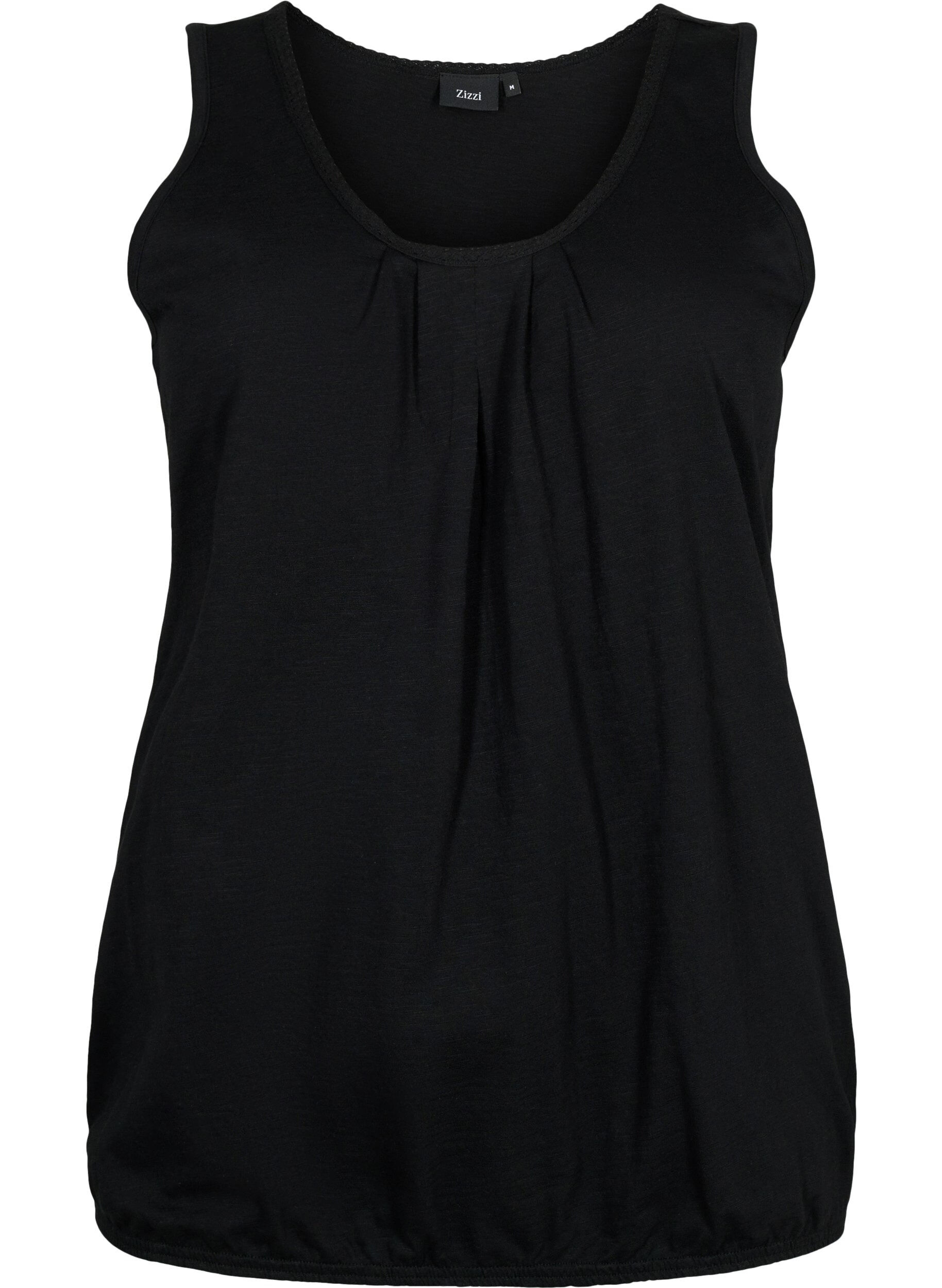 Zizzi 2-pack bomullstopp med spetskant, Rosebloom / Black, Packshot image number 3