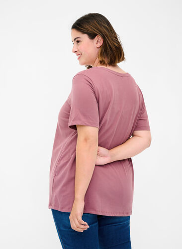 Basis t-shirt, Rose Taupe, Model image number 1