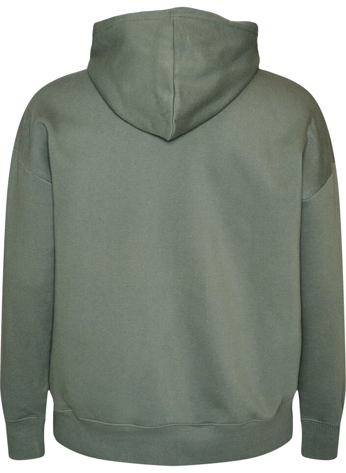 Huvtr&ouml;ja med tryck p&aring; br&ouml;stet, Gr&ouml;n, Packshot image number 1