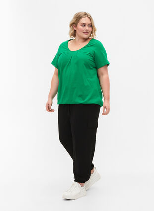 Kortärmad t-shirt i bomull, Jolly Green, Model image number 2