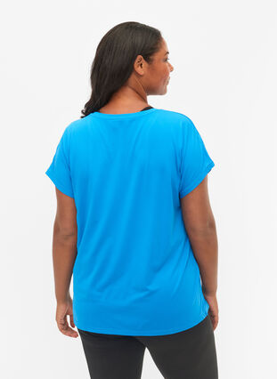 Kortärmad t-shirt för träning, Brilliant Blue, Model image number 1