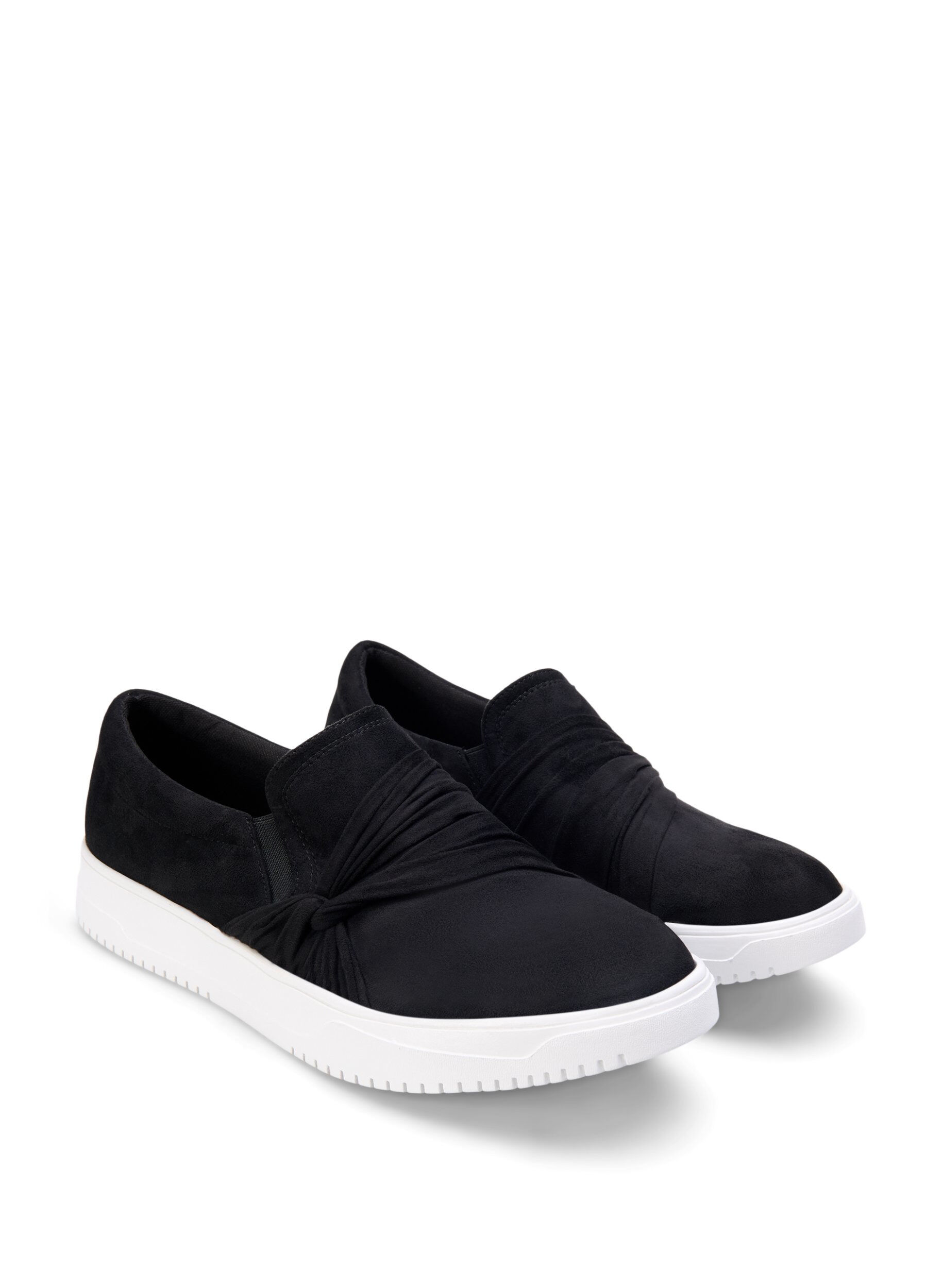 Zizzi Wide fit - Slip-on med knutdetalj, Svart, Packshot image number 1