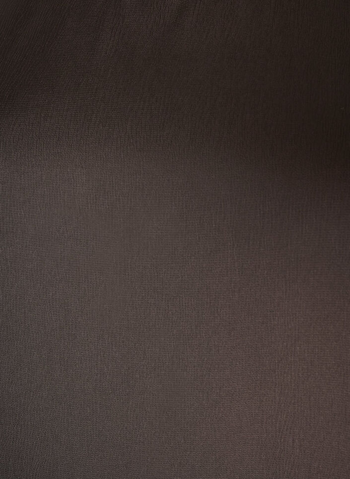 Blus i satin med armb&aring;gsl&aring;nga &auml;rmar, Brun, Packshot image number 2