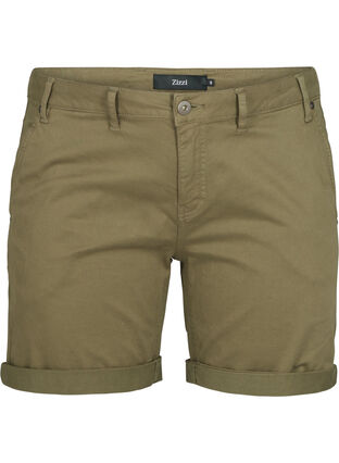 Regular fit shorts i bomull, Tarmac, Packshot image number 0