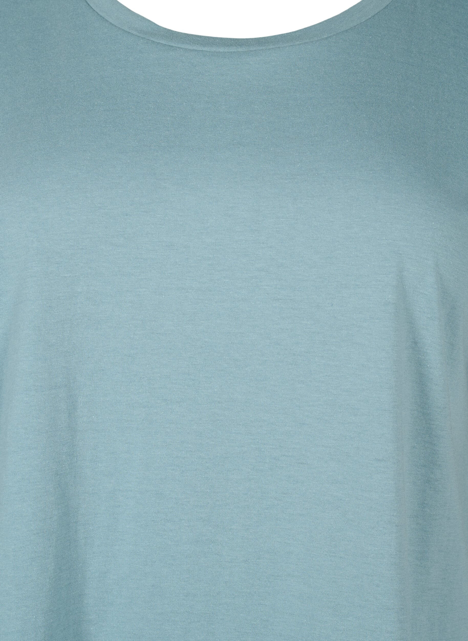 Zizzi 2-pack kort&auml;rmade t-shirtar, Bl&aring;, Packshot image number 4