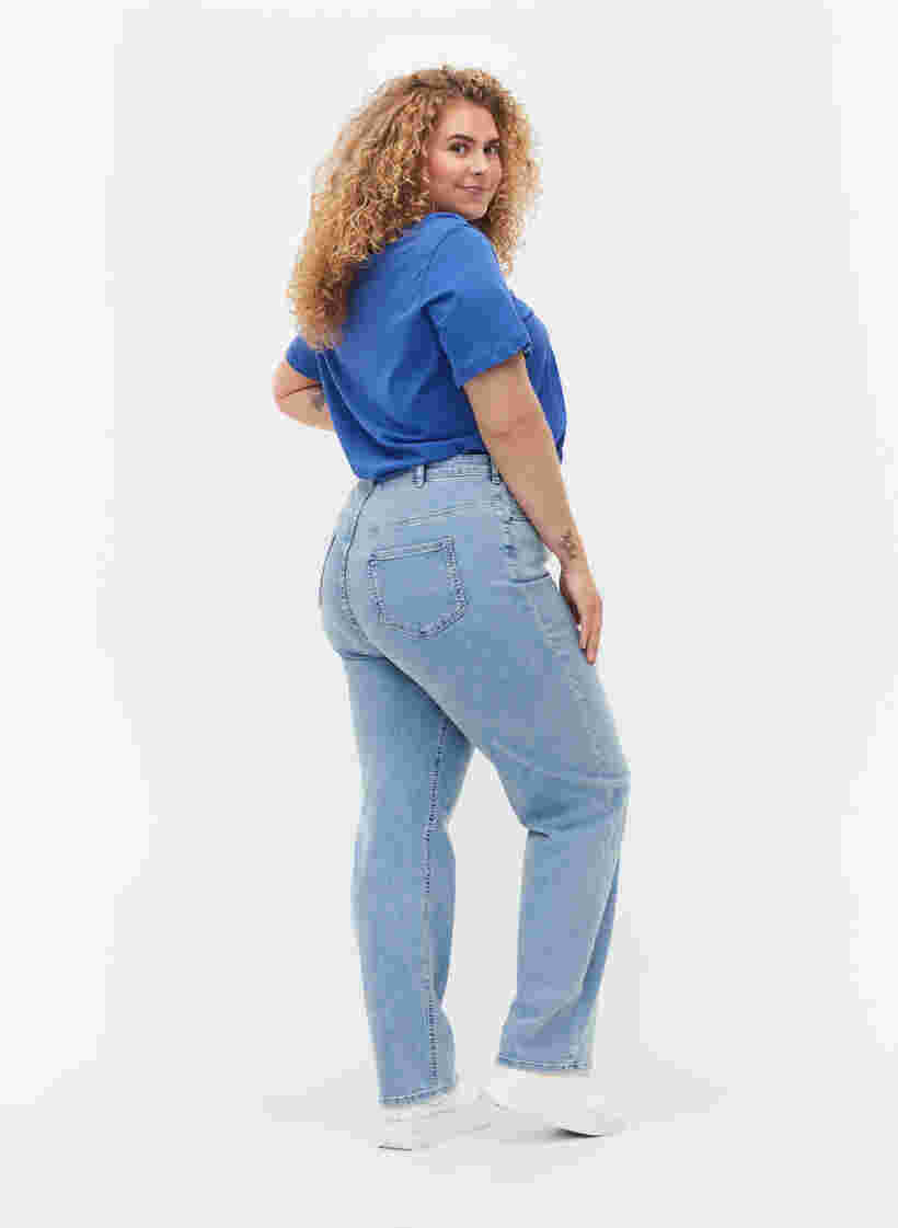Megan jeans med extra hög midja, Light blue, Model image number 1