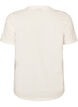 T-shirt i bomull med tryck, Vit, Packshot image number 1