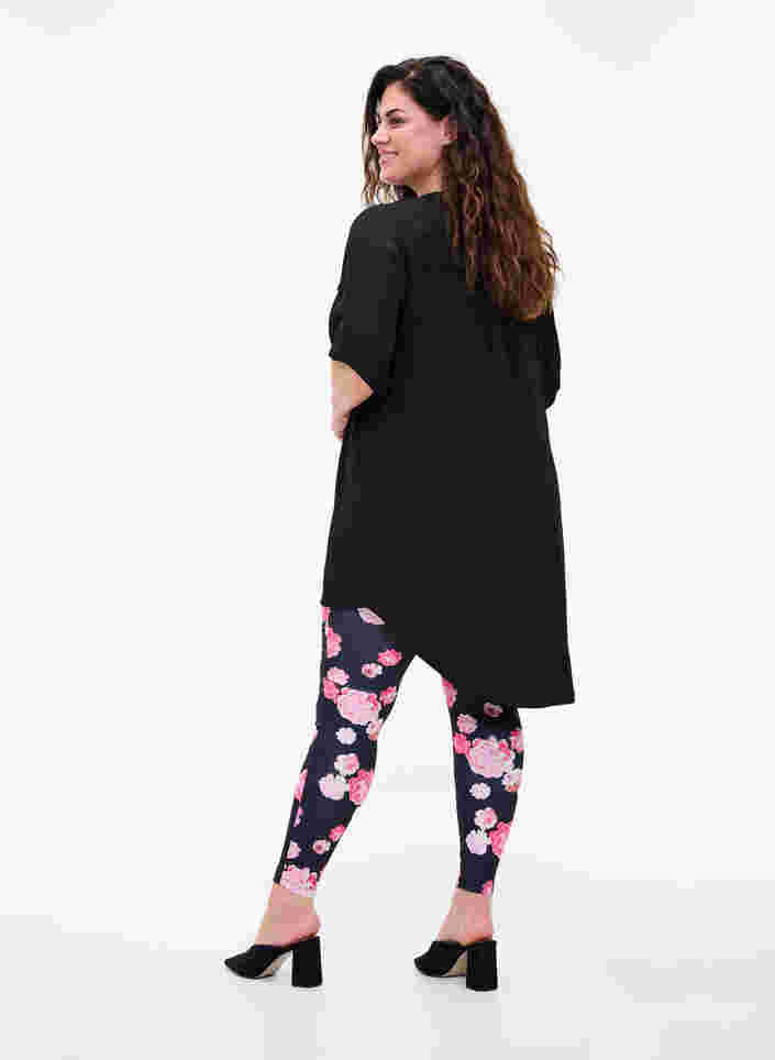 Mönstrade leggings, Flower AOP, Model image number 1