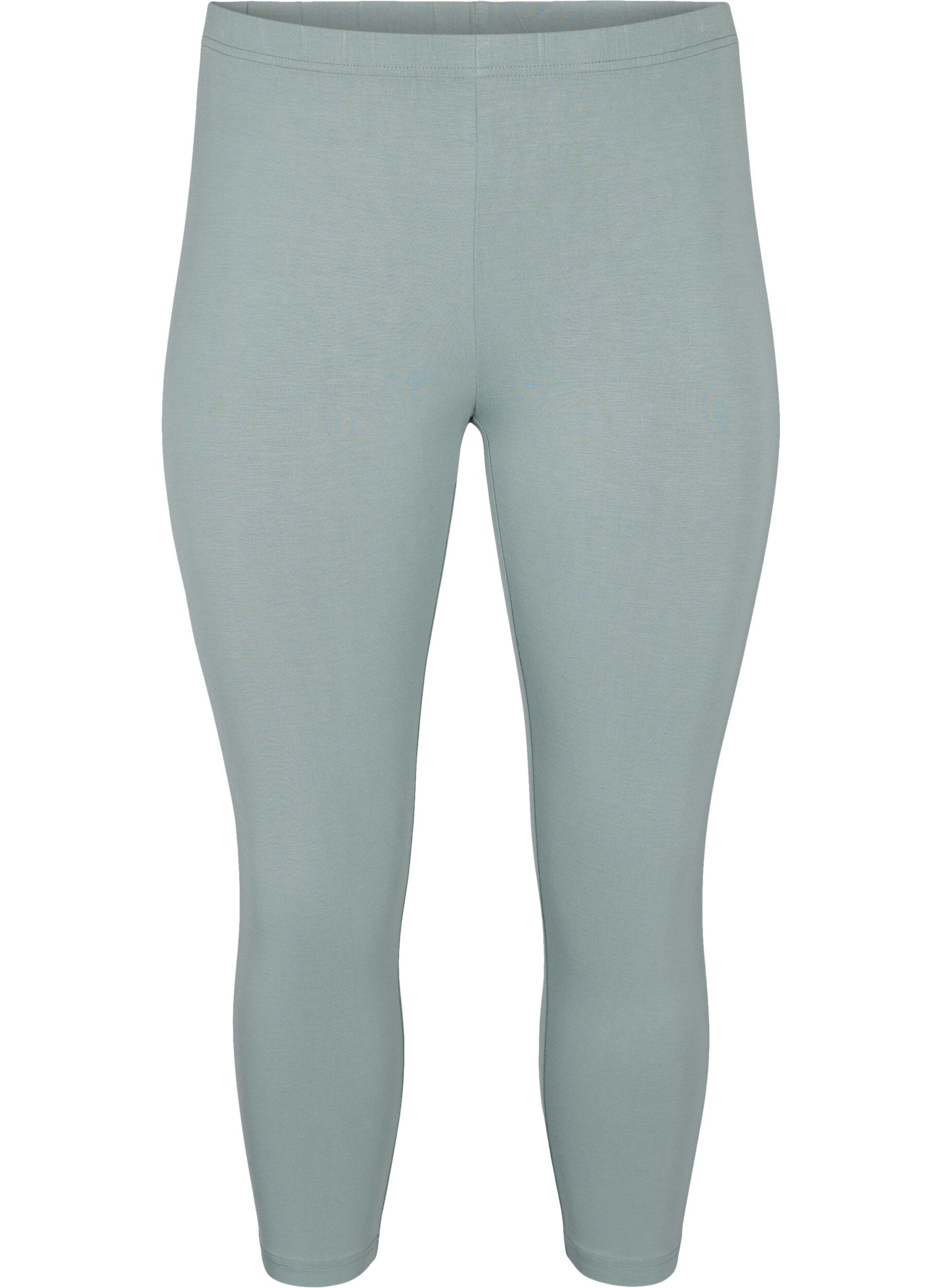 Zizzi 3/4 bas-leggings, Gr&ouml;n, Packshot image number 0