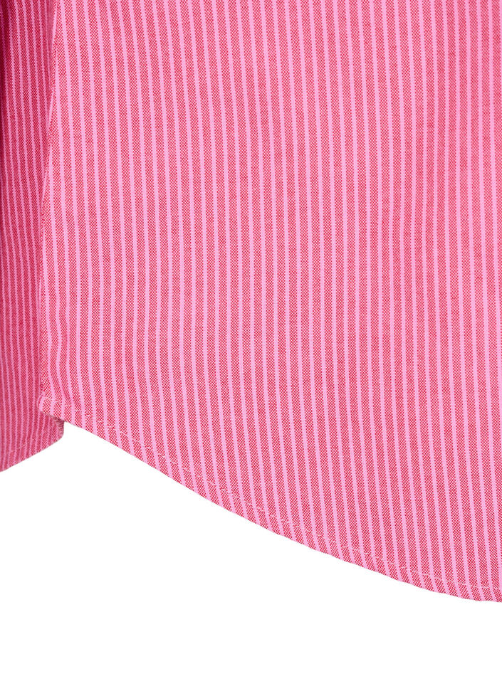 L&aring;ng&auml;rmad bomullsskjorta, R&ouml;d, Packshot image number 3