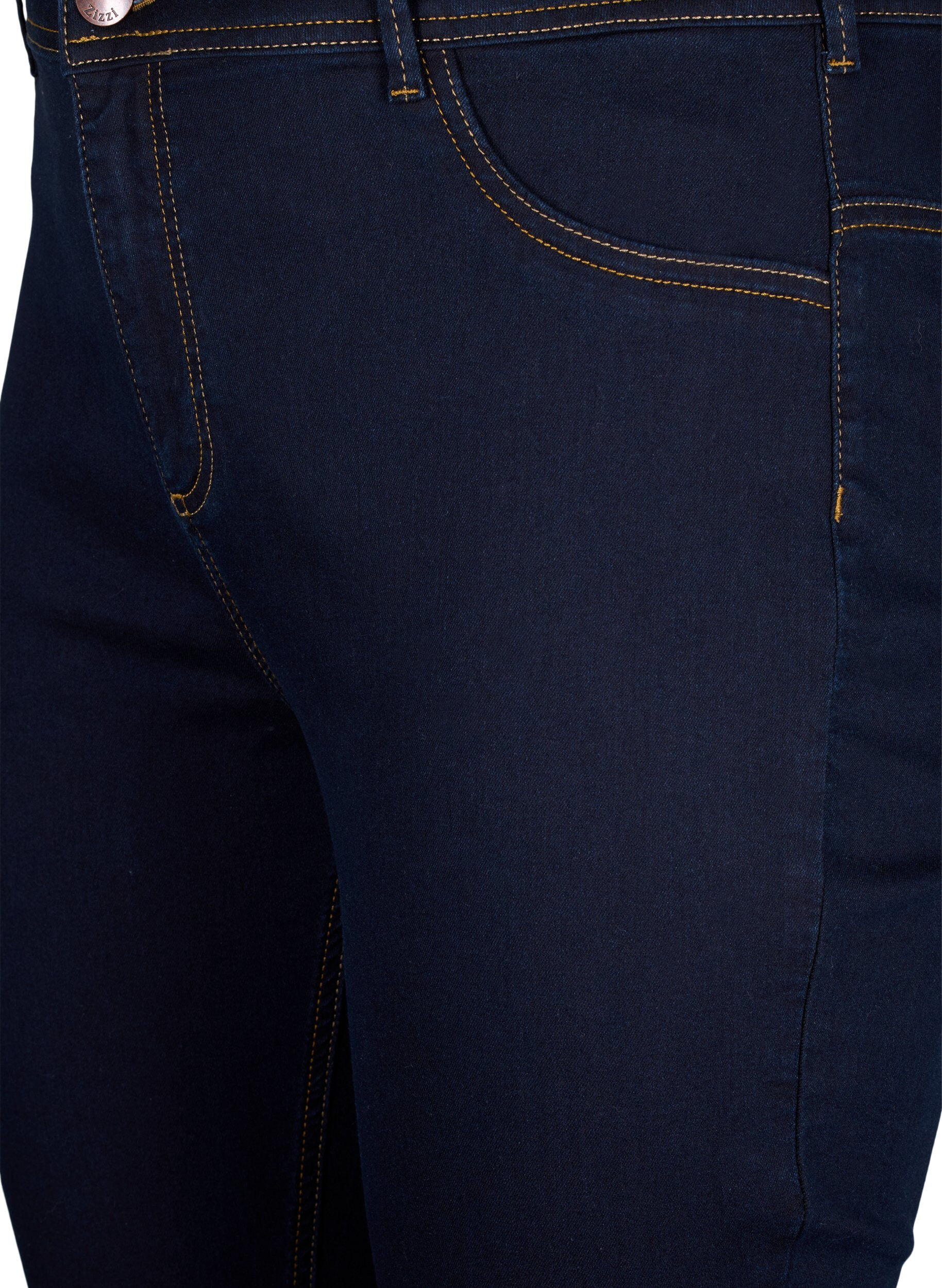 Zizzi Extra slim Amy jeans med h&ouml;g midja, Bl&aring;, Packshot image number 2
